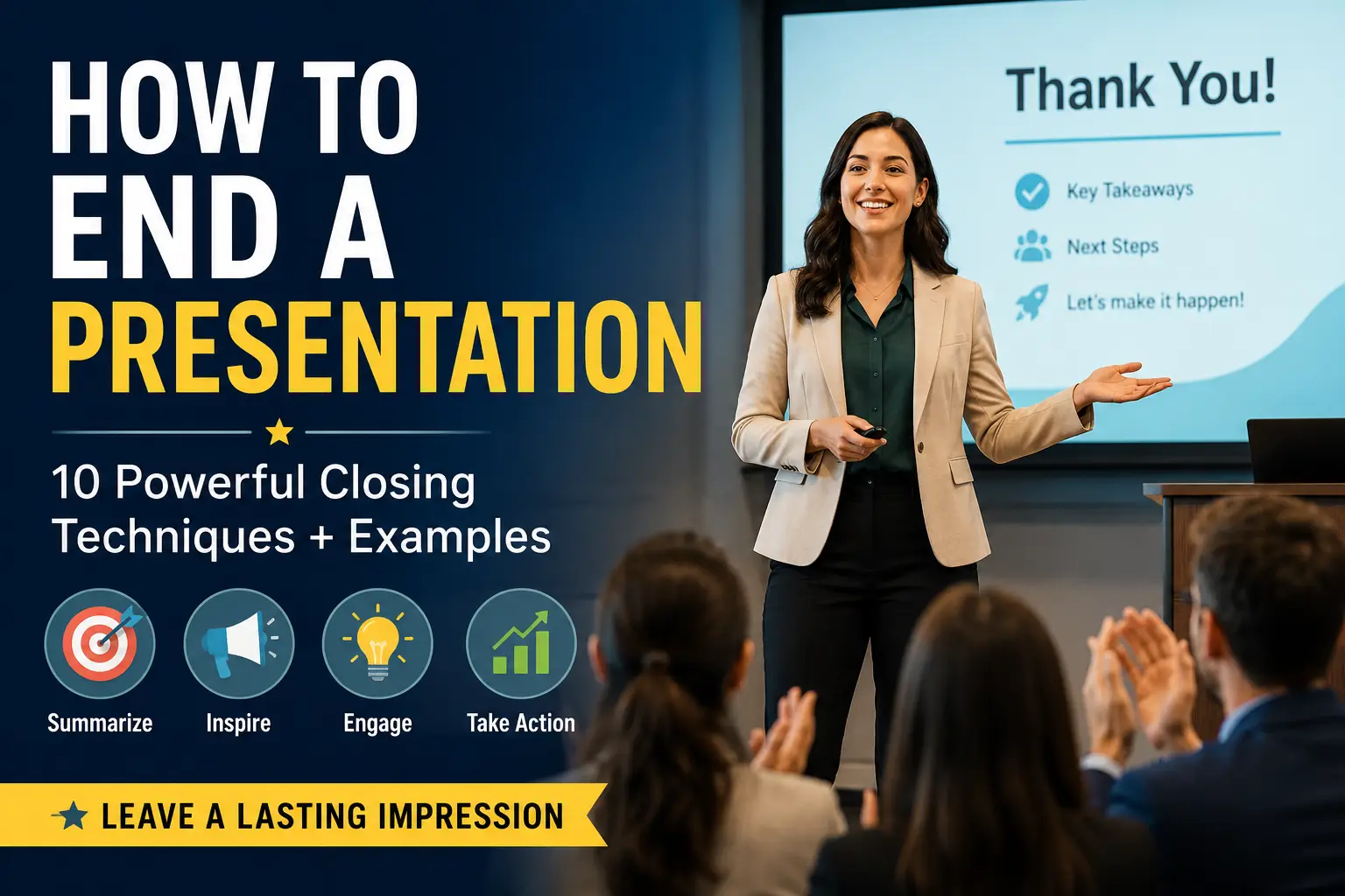 how to end a presentation